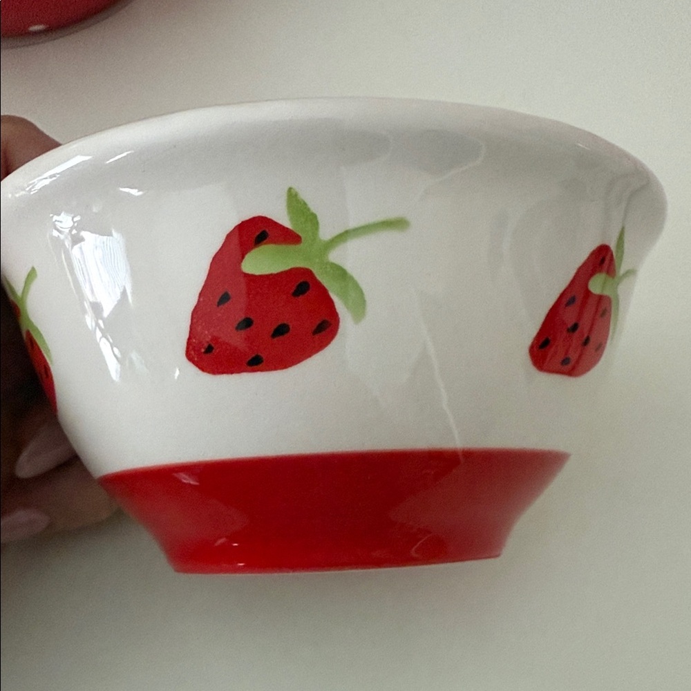 NWOT Strawberry Patterned Bowl